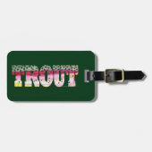 Geviste forel bagagelabel (Voorkant horizontaal)