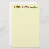 Geviste forel briefpapier (Voorkant / Achterkant)