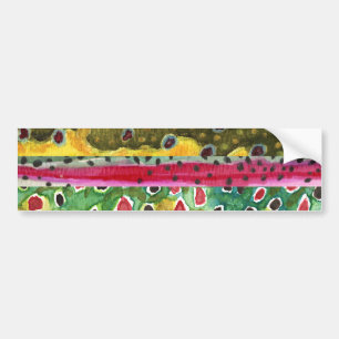 Geviste forel bumpersticker