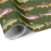 Geviste forel cadeaupapier (Rol Hoek)