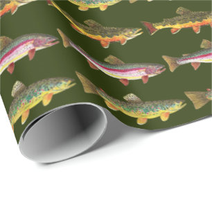Geviste forel cadeaupapier