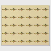 Geviste forel cadeaupapier (Vlak)