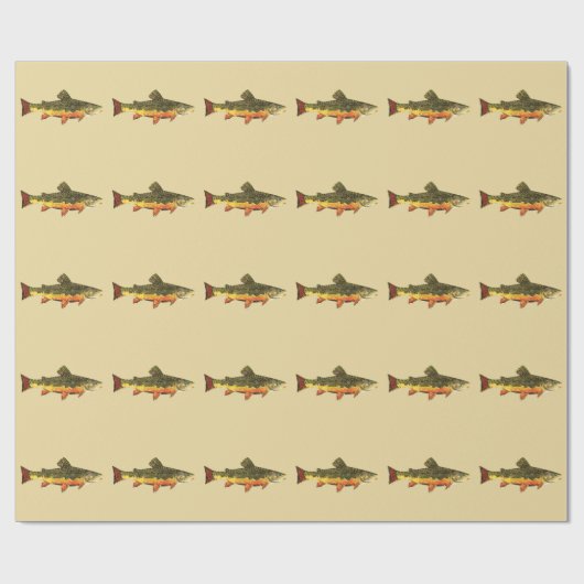 Geviste forel cadeaupapier (Vlak)