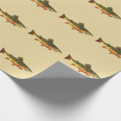 Geviste forel cadeaupapier (Hoek)