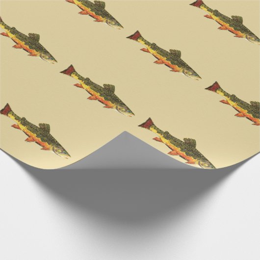 Geviste forel cadeaupapier (Hoek)