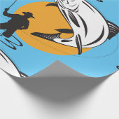 Geviste forel cadeaupapier (Hoek)