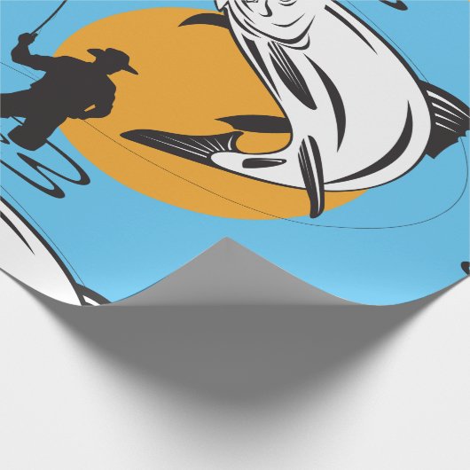 Geviste forel cadeaupapier (Hoek)