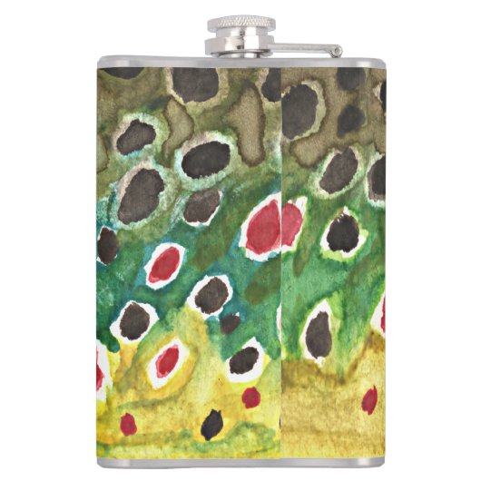 Geviste forel heupfles (Achterkant)