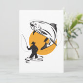 Geviste forel kaart (Staand voorkant)