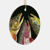 Geviste forel keramisch ornament (Rechts)