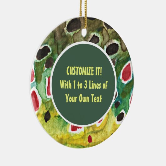 Geviste forel keramisch ornament (Rechts)