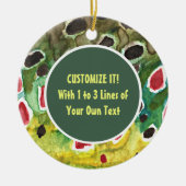 Geviste forel keramisch ornament (Voorkant)