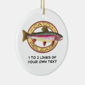 Geviste forel keramisch ornament (Rechts)