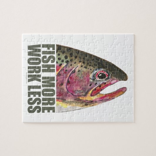 Geviste forel legpuzzel (Horizontaal)