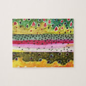 Geviste forel legpuzzel (Horizontaal)