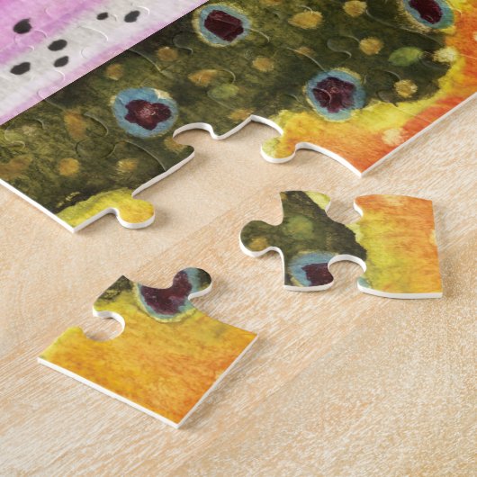 Geviste forel legpuzzel (Zijkant)