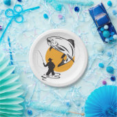 Geviste forel papieren bordje (Feest)