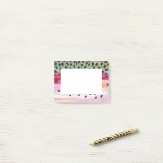 Geviste forel post-it® notes (Op bureau)