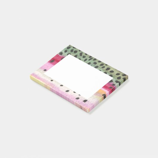 Geviste forel post-it® notes (Schuin)