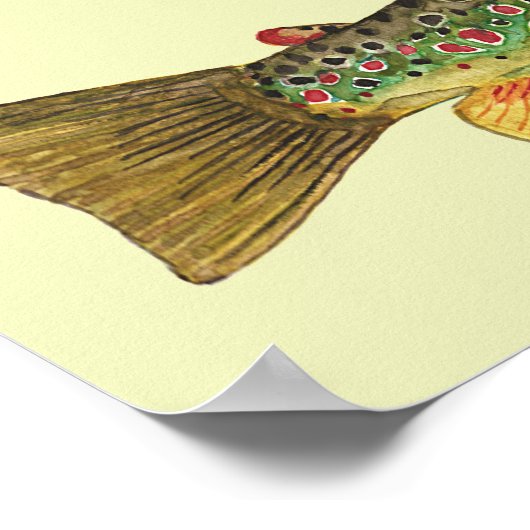 Geviste forel poster (Hoek)