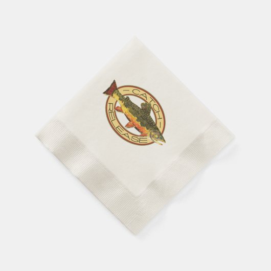 Geviste forel servetten (Hoek)