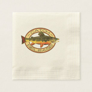 Geviste forel servetten