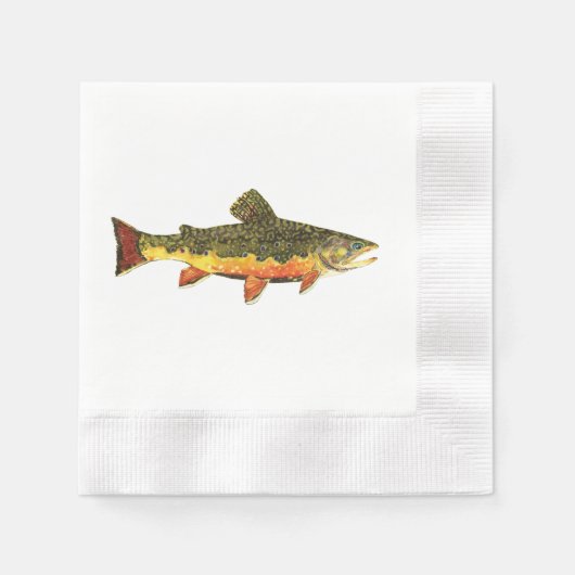 Geviste forel servetten (Voorkant)