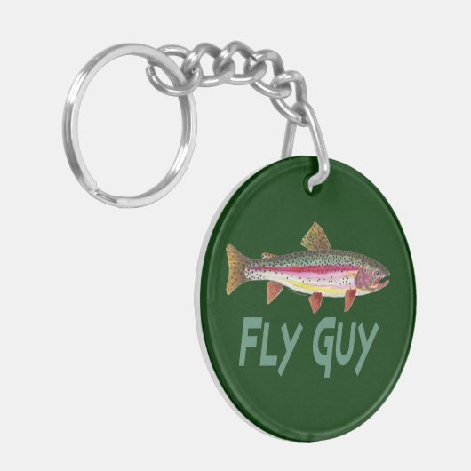 Geviste forel sleutelhanger (Voorkant Links)