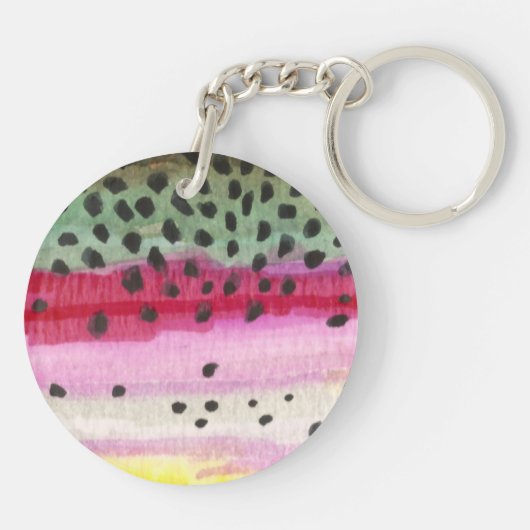 Geviste forel sleutelhanger (Achterkant)