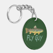 Geviste forel sleutelhanger (Voorkant Links)