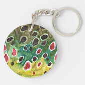 Geviste forel sleutelhanger (Achterkant)
