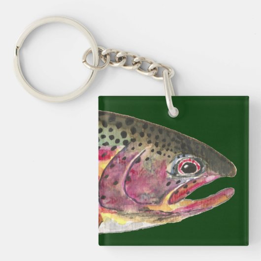 Geviste forel sleutelhanger (Voorkant)