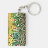 Geviste forel sleutelhanger (achterkant)