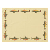 Geviste forel tafelkleed (Voorkant (Horizontaal))