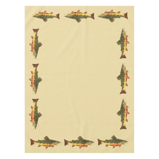 Geviste forel tafelkleed (Voorkant)