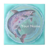 Geviste forel tegeltje (Voorkant)