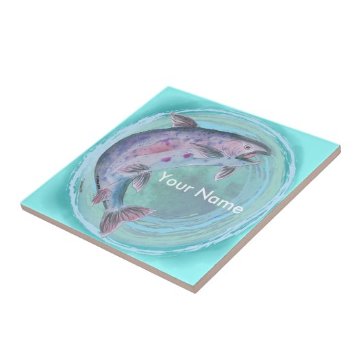 Geviste forel tegeltje (Zijkant)