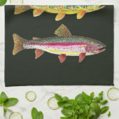 Geviste forel theedoek (Gevouwen)