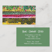 Geviste forel visitekaartje (Voorkant / Achterkant)