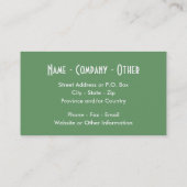 Geviste forel visitekaartje (Achterkant)