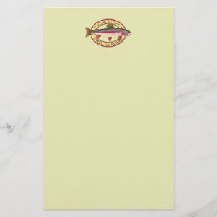 Geviste forelvangst en -vrijgave briefpapier