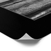 Geviste foto zwart-wit poster (Hoek)