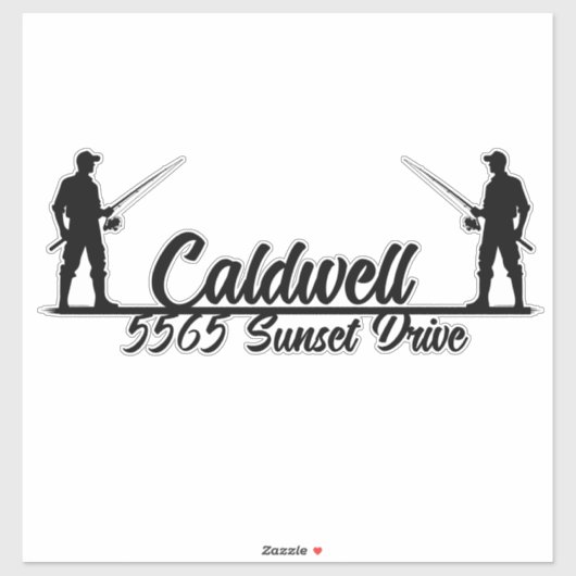 Geviste gepersonaliseerde adrespostvak-Sticker Sticker (Vel)