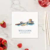 Geviste gepersonaliseerde Waterverf Servet (Insitu)