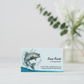 Geviste gids professionele Vist charters eenvoudig Visitekaartje (Staand voorkant)