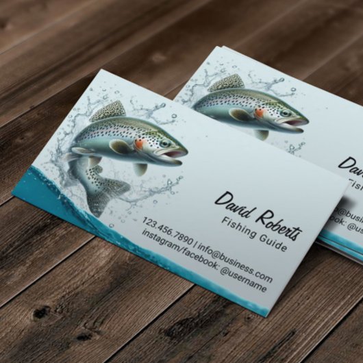 Geviste gids professionele Vist charters eenvoudig Visitekaartje