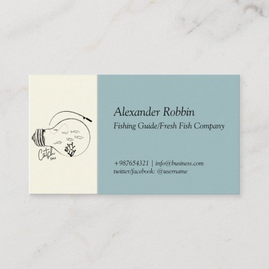 Geviste gids/visser/Geviste charters Visitekaartje (Voorkant)