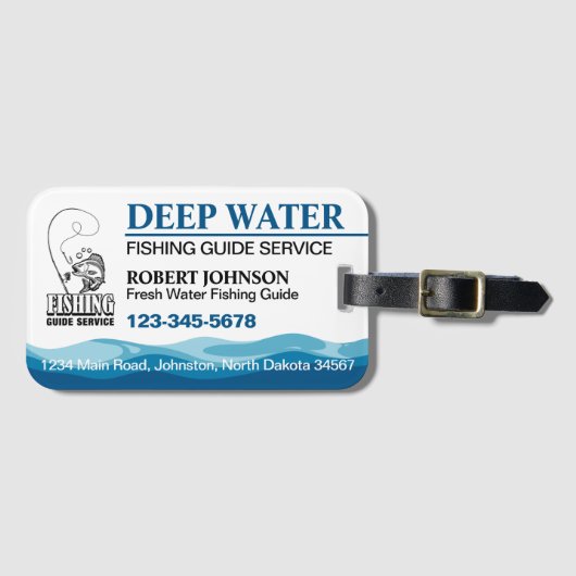 Geviste Guide-service Bagagelabel (Voorkant (horizontaal))