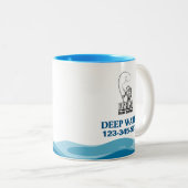 Geviste Guide-service Tweekleurige Koffiemok (Voorkant rechts)