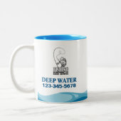 Geviste Guide-service Tweekleurige Koffiemok (Links)